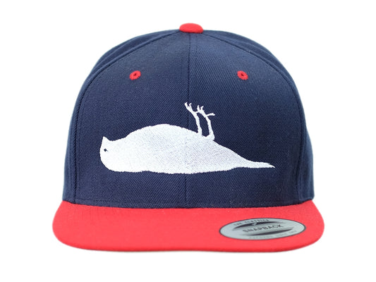 Atticus Bird Snapback Cotton Cap Navy/Red