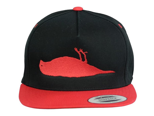 Atticus Bird Snapback Cotton Cap Black/Red