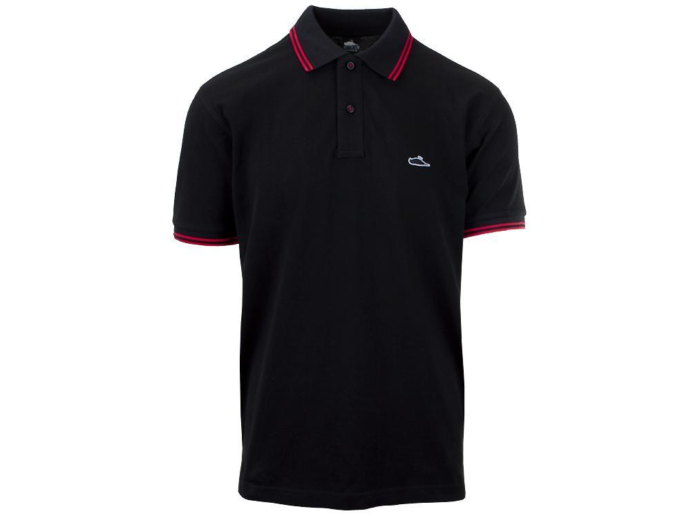 ATCS Classic Tipped Polo Black/Red