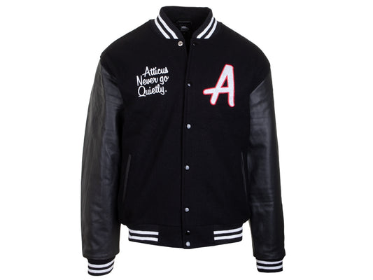 Varsity Jacket Leather Black