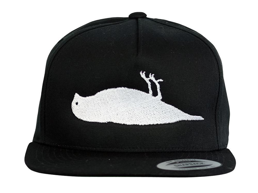 ATCS Solid Bird Snapback Hat Black