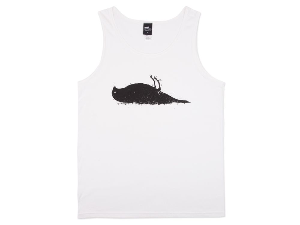 Atticus Bird Tank Top White