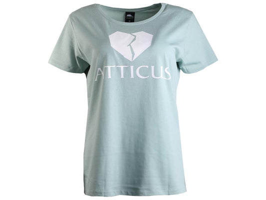 Womens Broken Heart Basic T-Shirt Sage